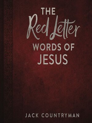 cover image of The Red Letter Words of Jesus